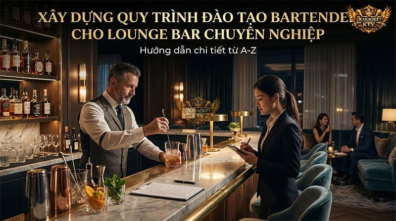 Quy trình đào tạo bài bản là chìa khóa để sở hữu đội ngũ bartender giỏi, nâng tầm đẳng cấp cho Lounge và Karaoke cao cấp