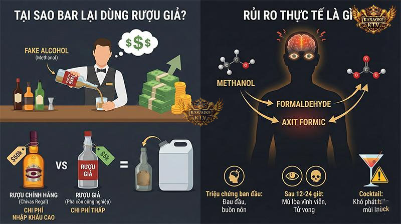 Lợi nhuận khổng lồ là nguyên nhân khiến nhiều cơ sở dùng rượu giả, bất chấp rủi ro gây mù lòa, suy đa tạng cho người uống