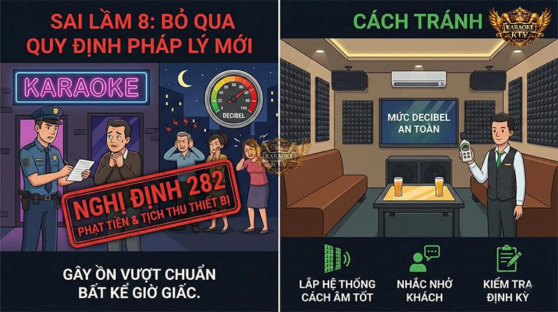 Sai lầm 8: Bỏ qua quy định pháp lý mới – Đặc biệt Nghị định 282/2025 về tiếng ồn