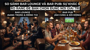 So Sánh Bar Lounge Và Bar Pub - Sự Khác Biệt Rõ Ràng