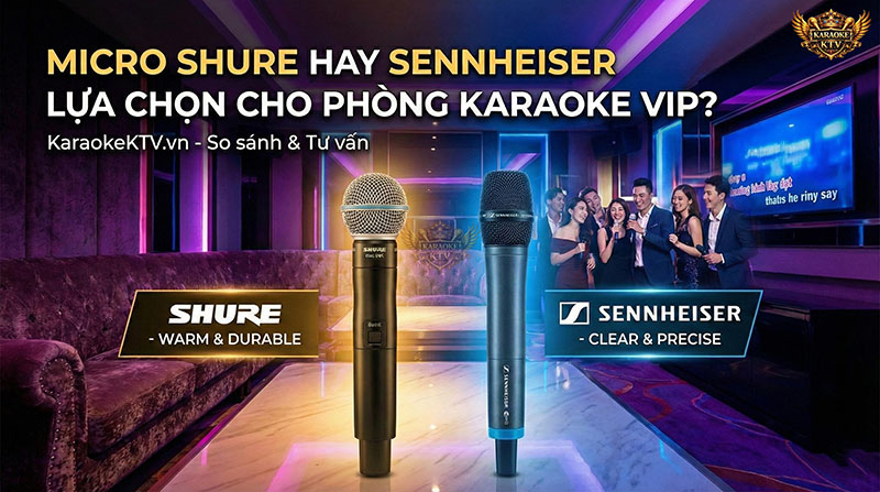 Micro Shure hay Sennheiser: Đâu là lựa chọn hoàn hảo cho phòng Karaoke VIP đẳng cấp?