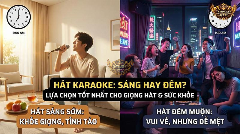 Sáng sớm giúp bạn khởi đầu ngày mới đầy năng lượng, trong khi đêm muộn là lúc xả stress sau ngày dài