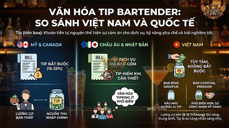 Khác với Mỹ nơi tip là bắt buộc, tại Việt Nam tip là hành động tùy tâm và không áp đặt