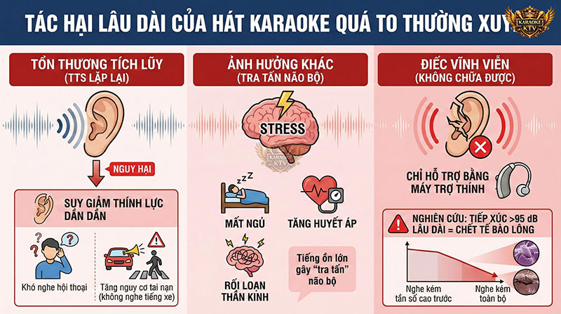 Tác Hại Lâu Dài Của Việc Tiếp Xúc Tiếng Ồn Karaoke