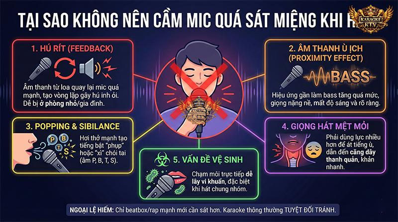 5 Lý Do Tại Sao Không Nên Cầm Micro Quá Sát Miệng