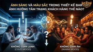 Sự khác biệt rõ rệt về cảm xúc khách hàng giữa không gian lạnh lẽo và không gian ấm cúng