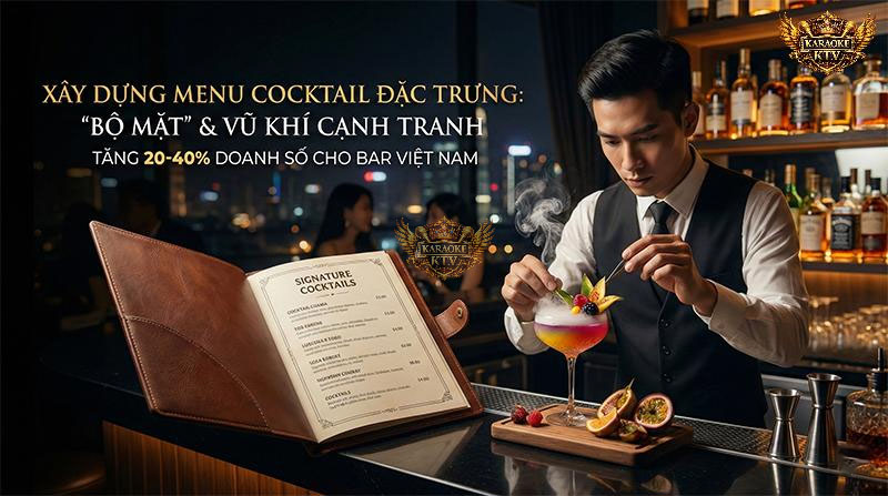 Tầm quan trọng của thiết kế menu cocktail trong kinh doanh nightlife: Tối ưu lợi nhuận và tạo dấu ấn thương hiệu