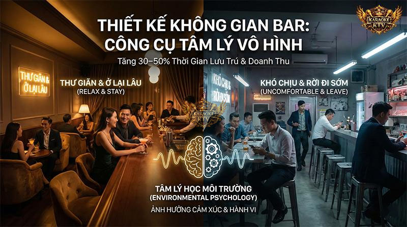 Không gian là "công cụ tâm lý vô hình" quyết định việc khách hàng muốn ở lại hay rời đi sớm