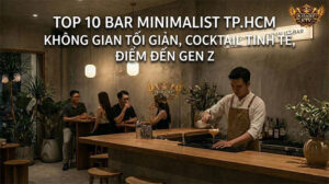 Top 10 Bar Minimalist TP.HCM 2026: Không Gian Tối Giản, Cocktail Ngon, Thu Hút Gen Z