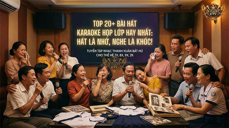Top 20 Bài Hát Karaoke Họp Lớp Hay Nhất Đong Đầy Cảm Xúc