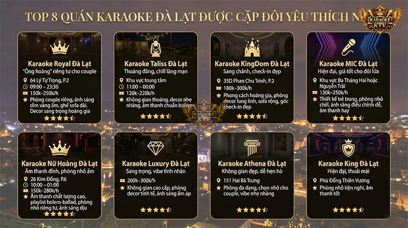 Top 8 Quán Karaoke "Chân Ái" Của Các Cặp Đôi Đà Lạt