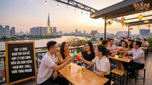 Top Rooftop Bar giá rẻ view đẹp cho sinh viên Sài Gòn