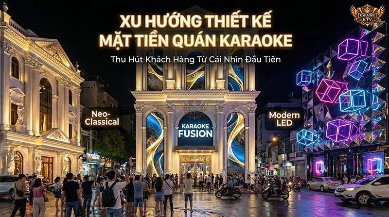 Xu hướng thiết kế mặt tiền karaoke nổi bật