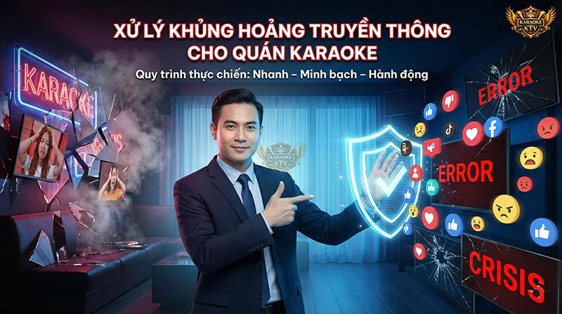 Xử lý khủng hoảng truyền thông là kỹ năng sống còn giúp quán Karaoke vượt qua "bão" dư luận và giữ vững uy tín