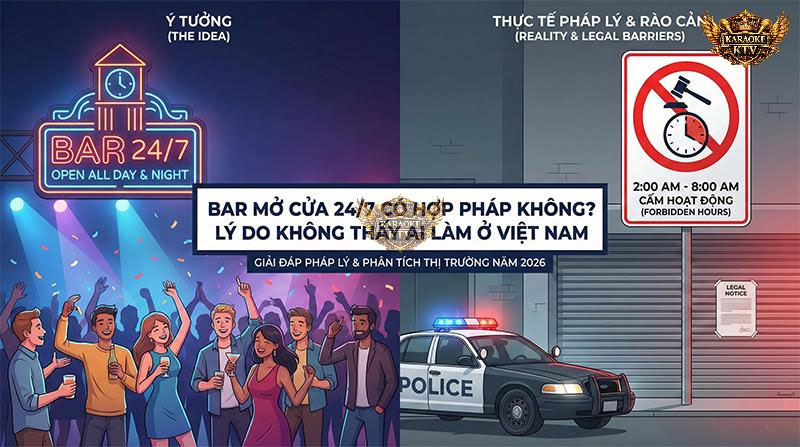 Ý Tưởng Bar 24/7 Hấp Dẫn Đối Đầu Thực Tế Pháp Lý Nghiệt Ngã