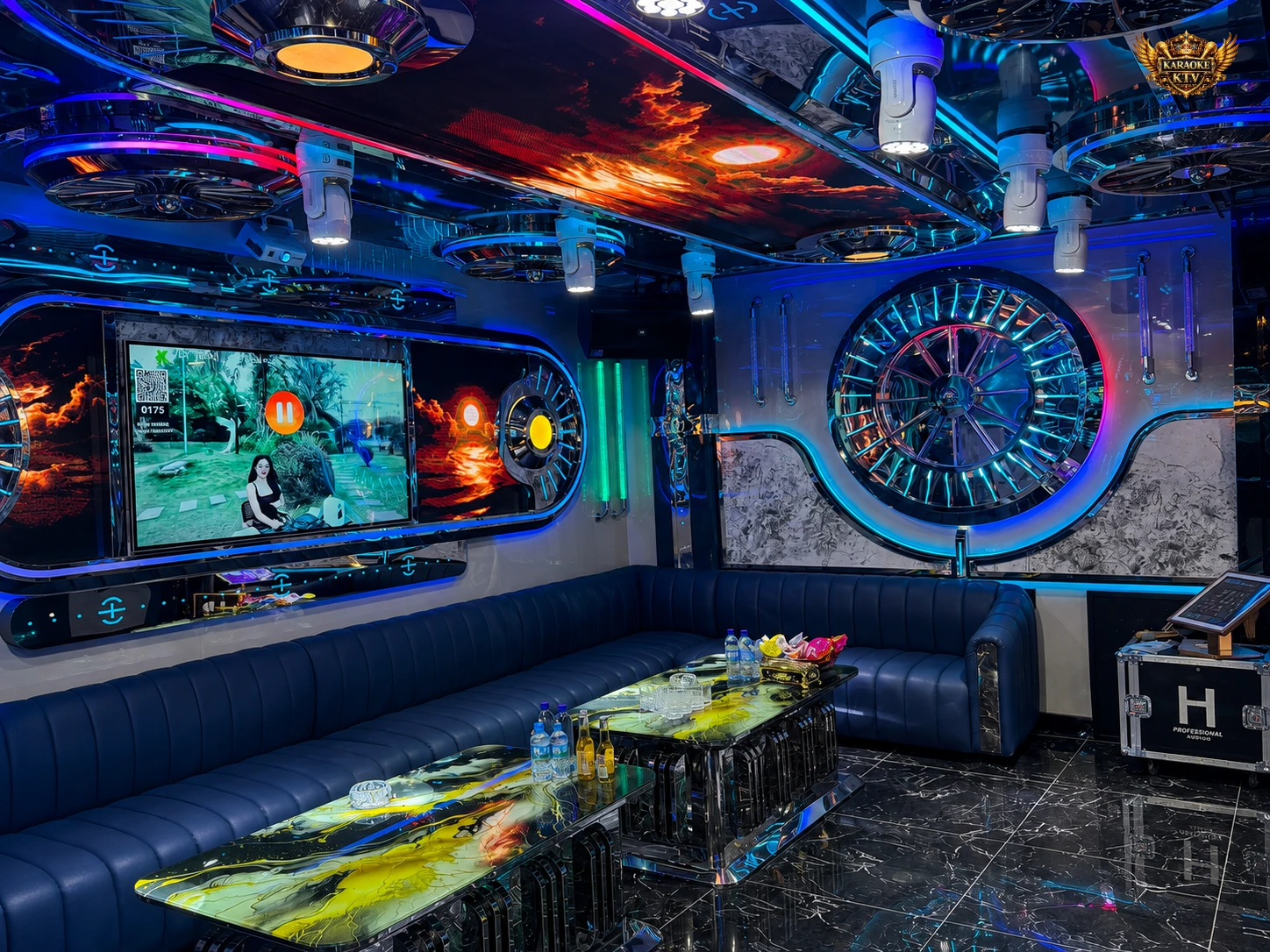 Không gian Luxury Karaoke London Phú Lương