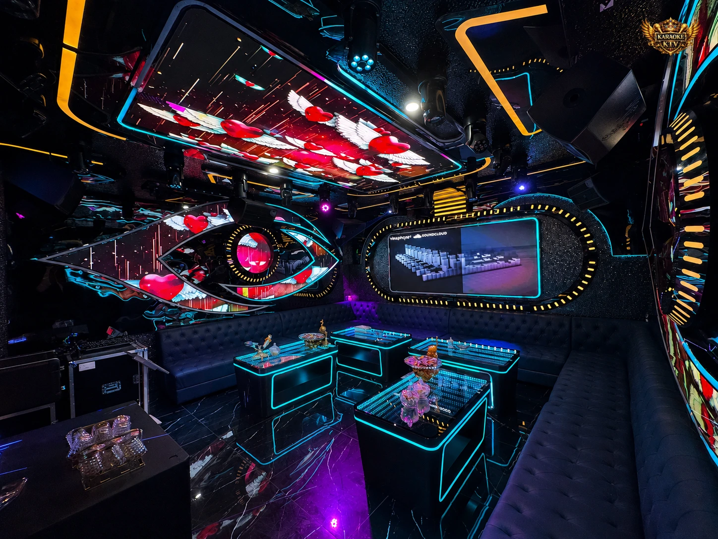 Phòng Party và phòng VIP tại Karaoke Matrix Đường 9A
